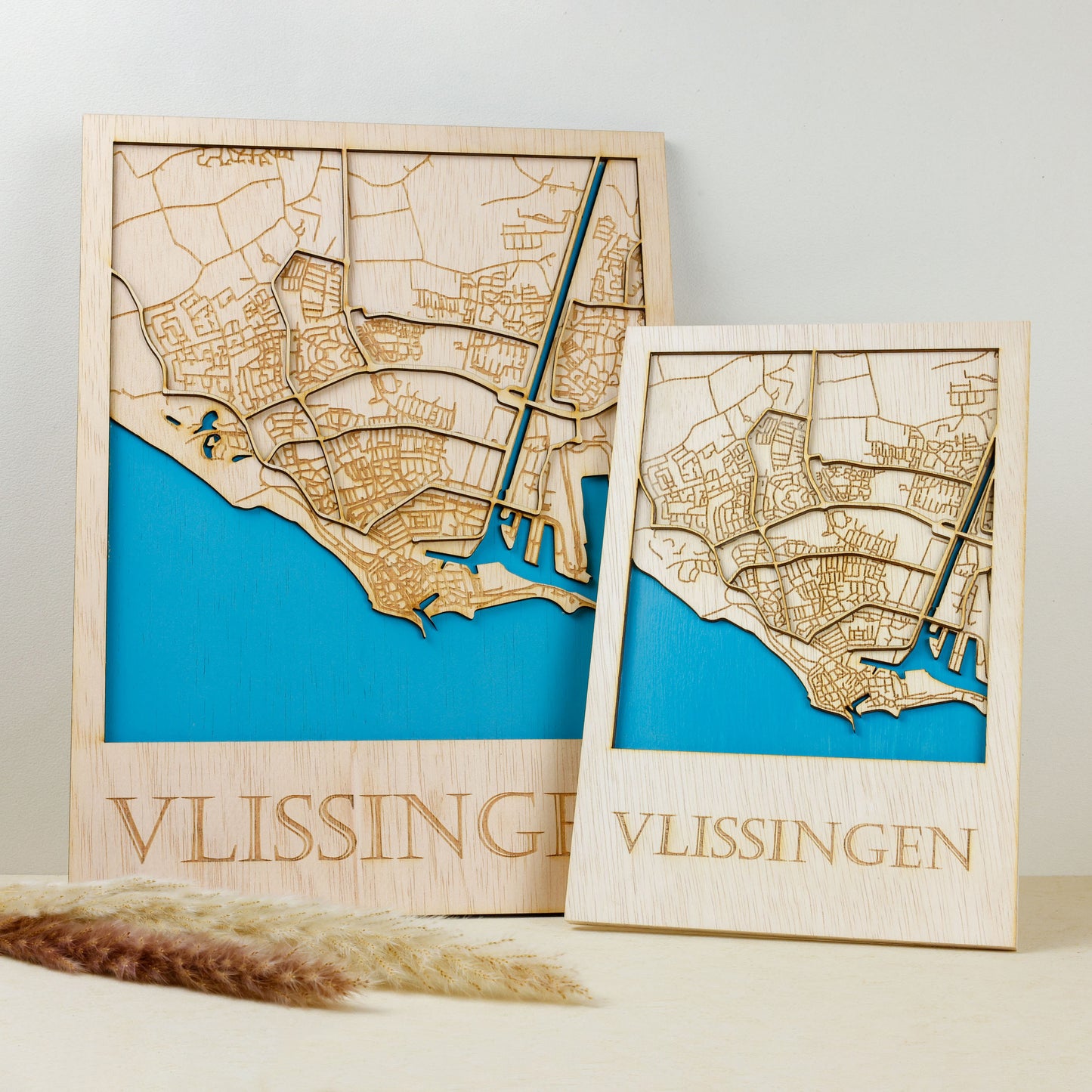 Houten stadsplattegrond - Vlissingen