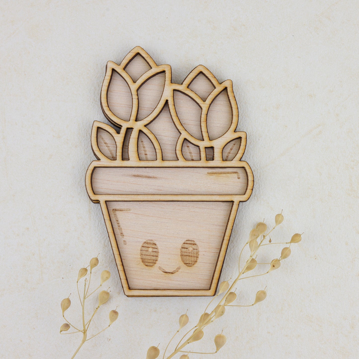 Vulvormen - Bloempot met tulpen