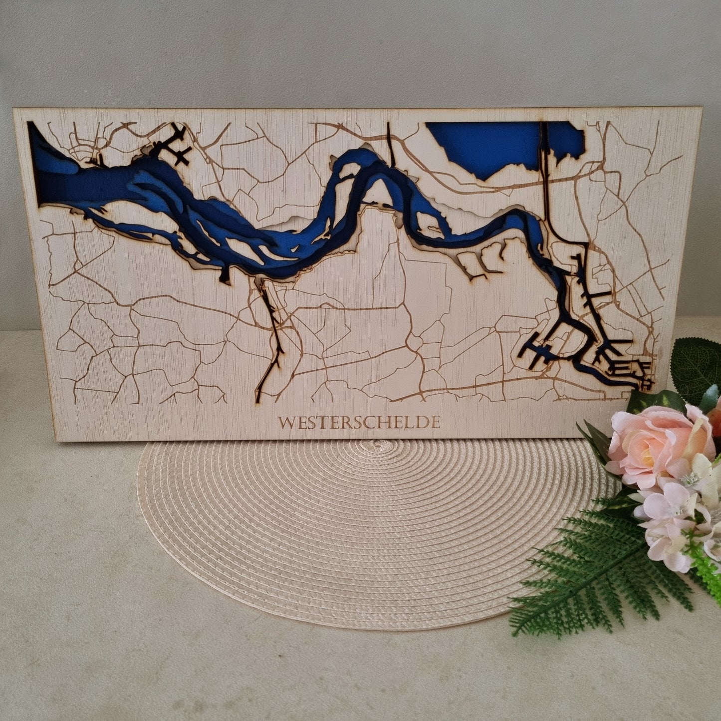 Houten plattegrond - Westerschelde