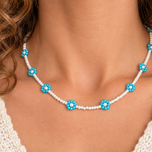 Bloesem Ketting - Wolkenblauw