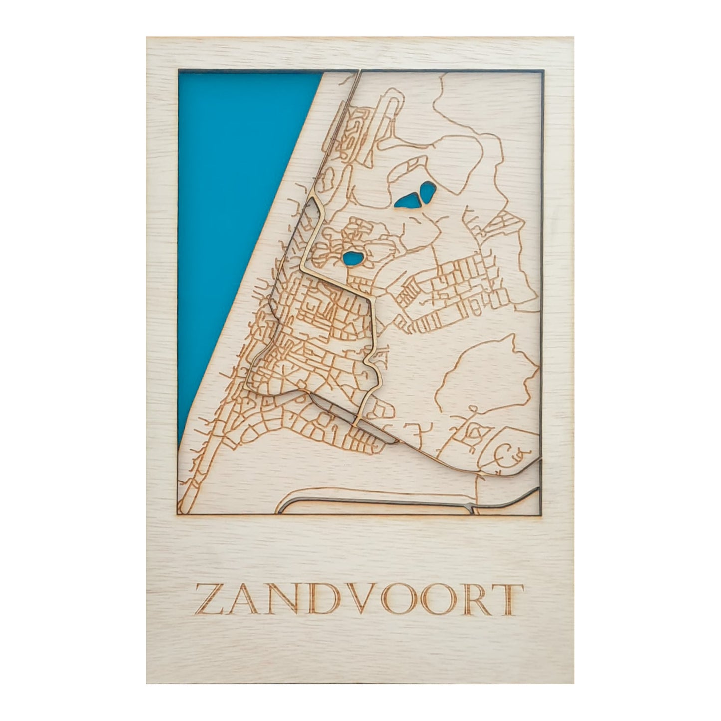 Houten stadsplattegrond - Zandvoort