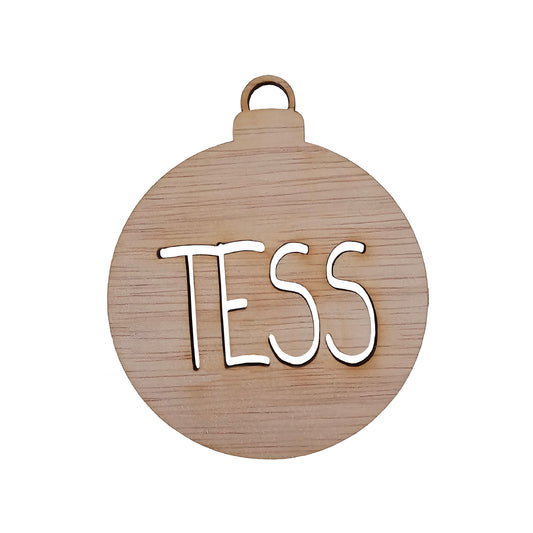 Kerstbal - Naam simpel