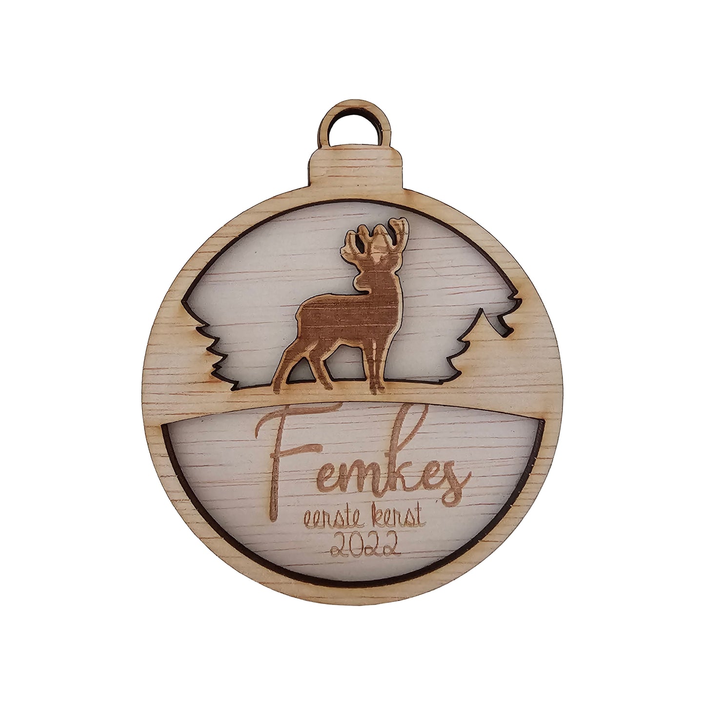 Kerstbal - Hert 'Eerste kerst'