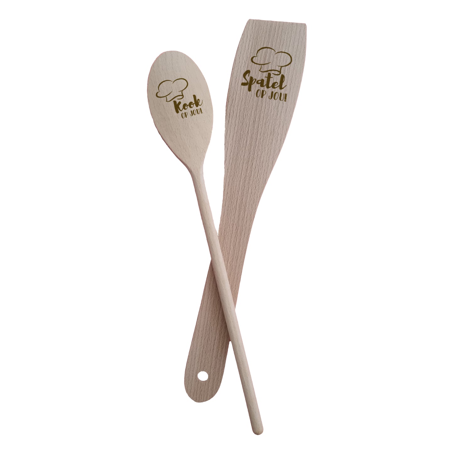 Pollepel/Spatel set - Kook/Spatel op jou!