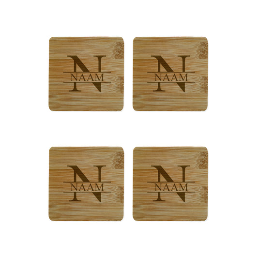 Bamboe onderzetters - Namen
