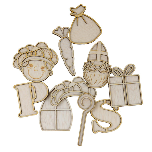 Vulvormen - Thema Sinterklaas (5 stuks)