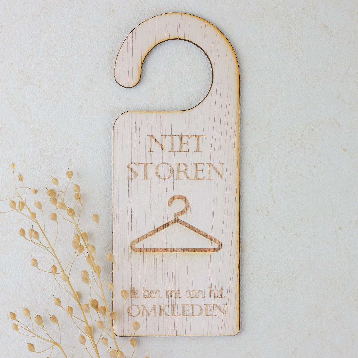 Deurhanger - Niet storen, ik ben me aan het omkleden