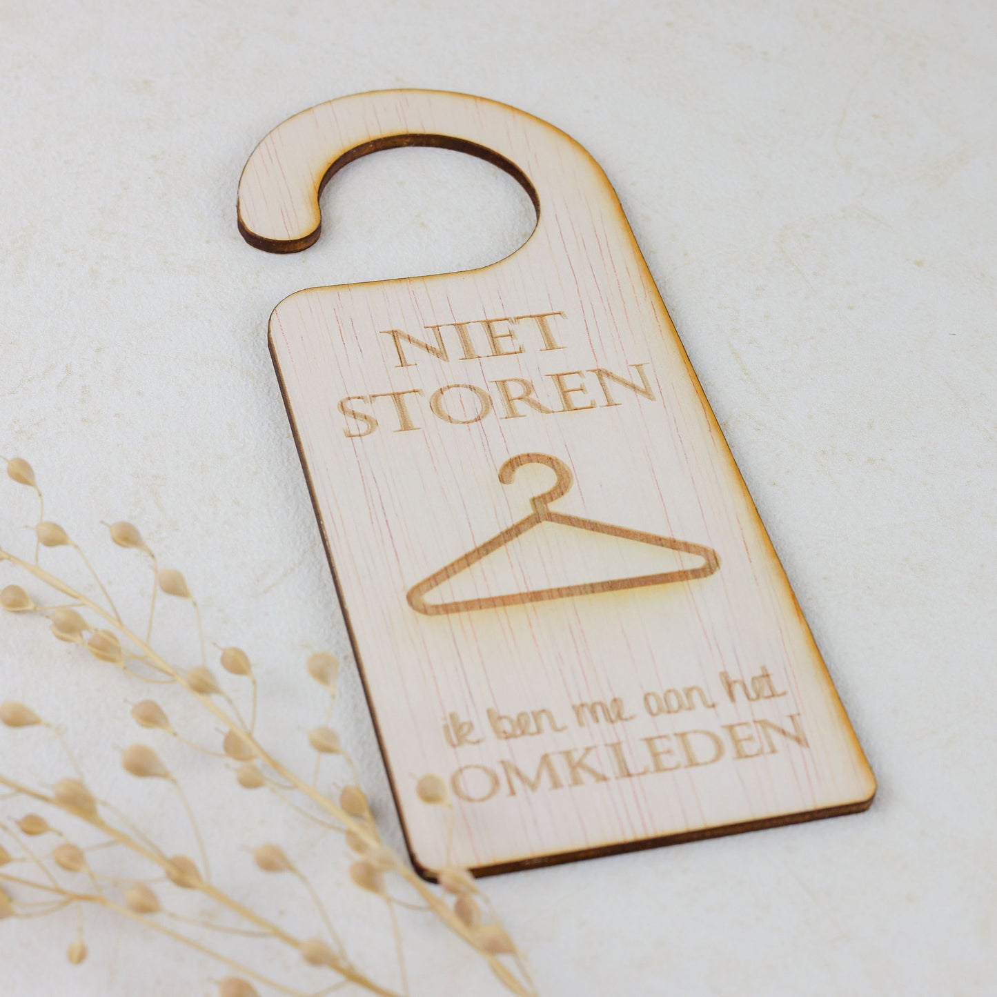 Deurhanger - Niet storen, ik ben me aan het omkleden