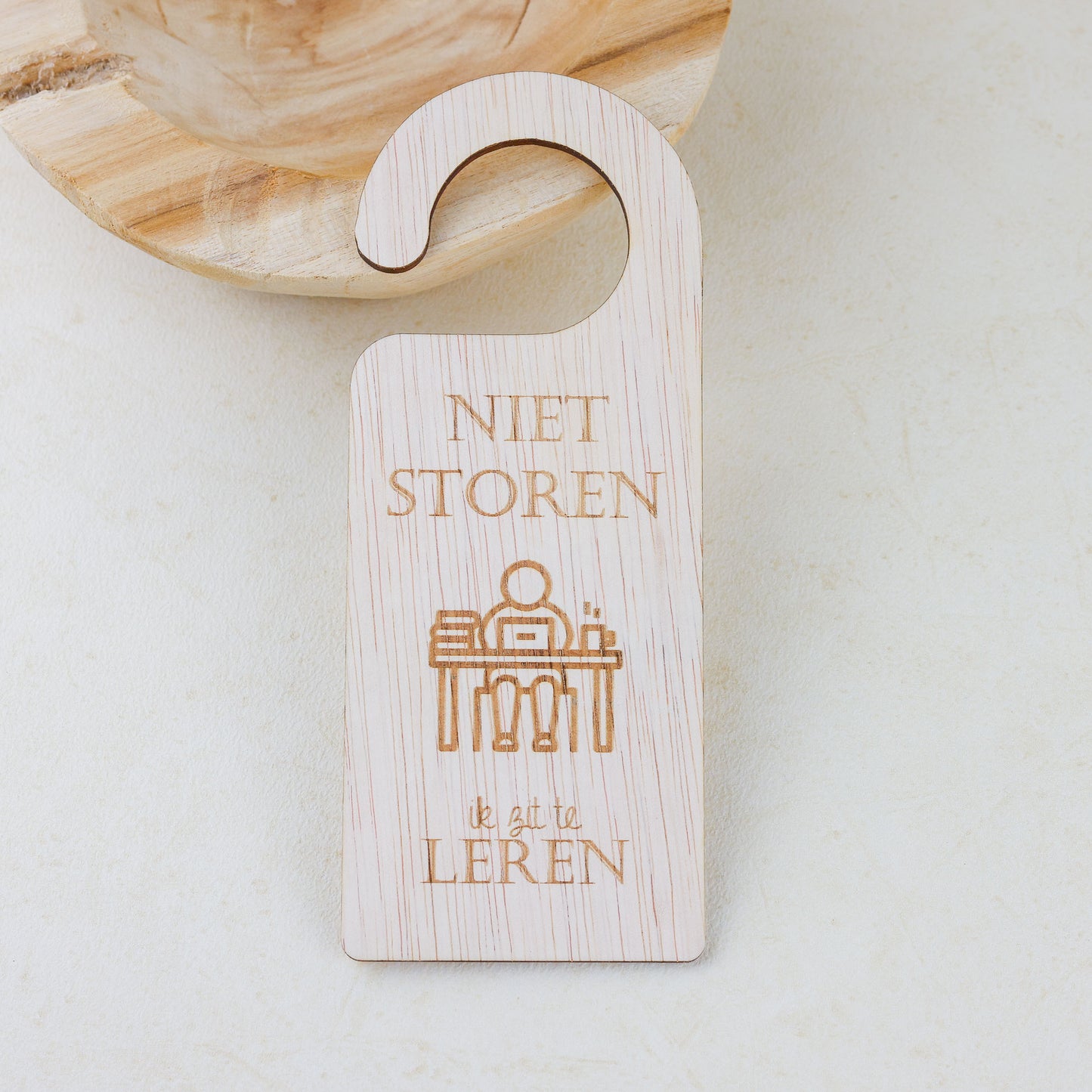 Deurhanger - Niet storen, ik zit te leren.