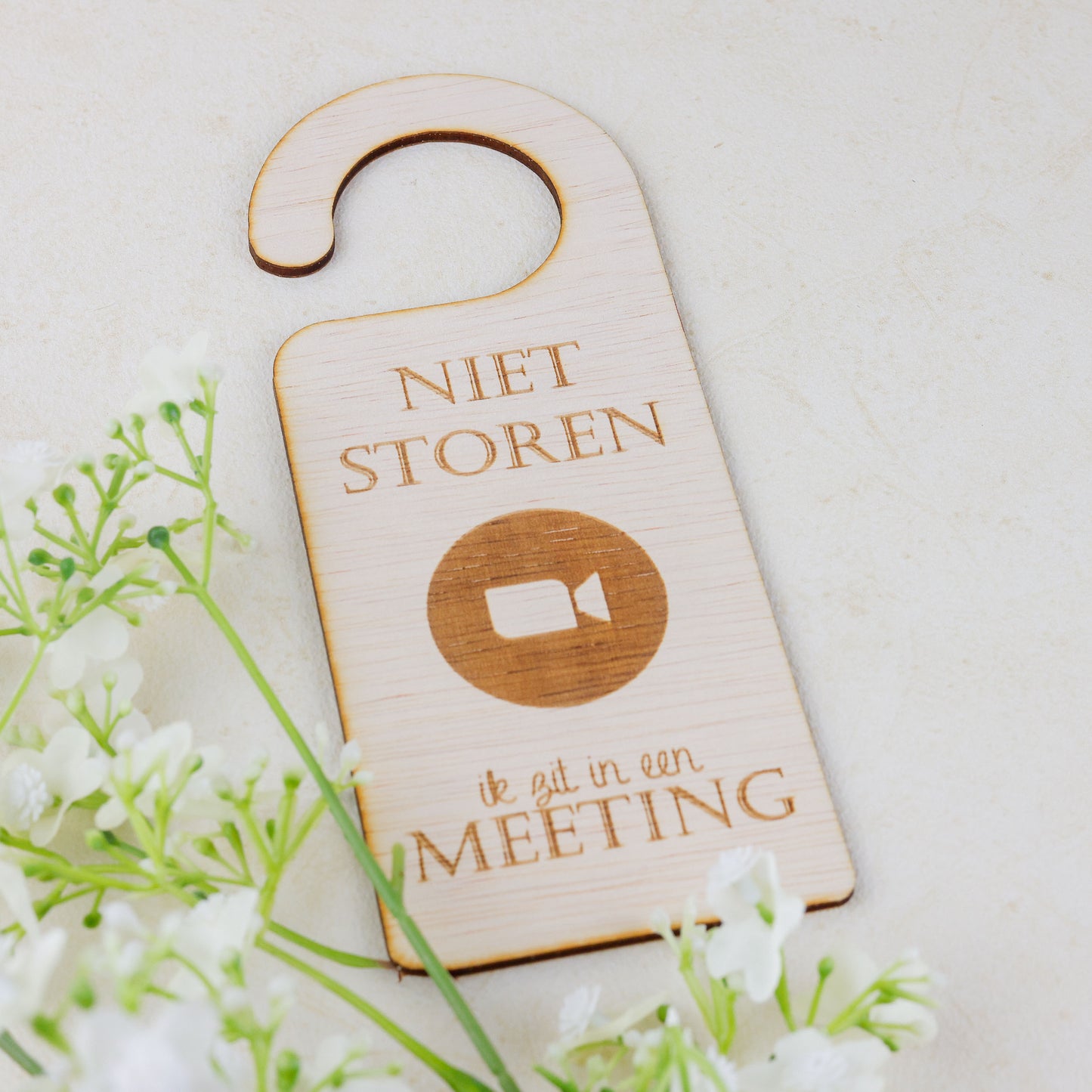 Deurhanger - Niet storen, ik zit in een meeting.