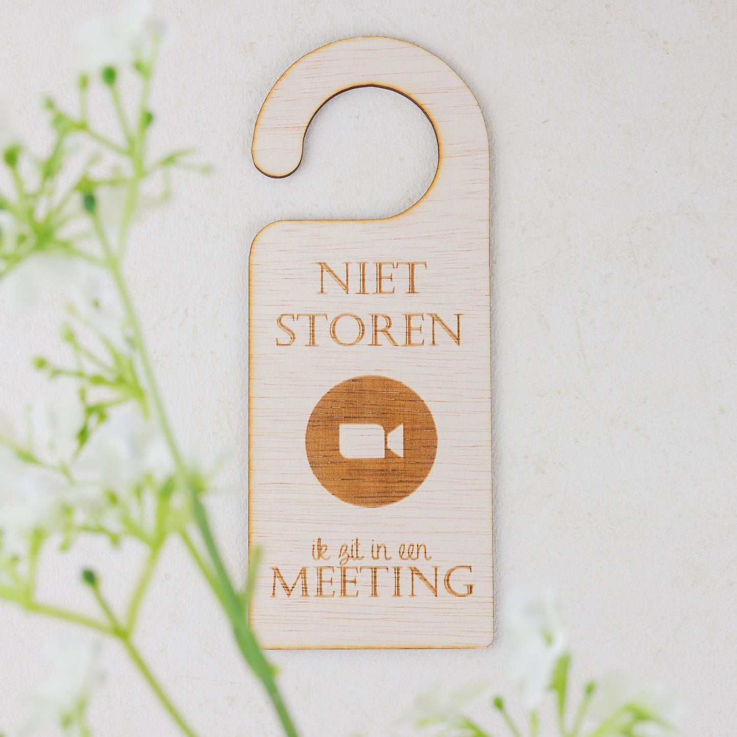 Deurhanger - Niet storen, ik zit in een meeting.