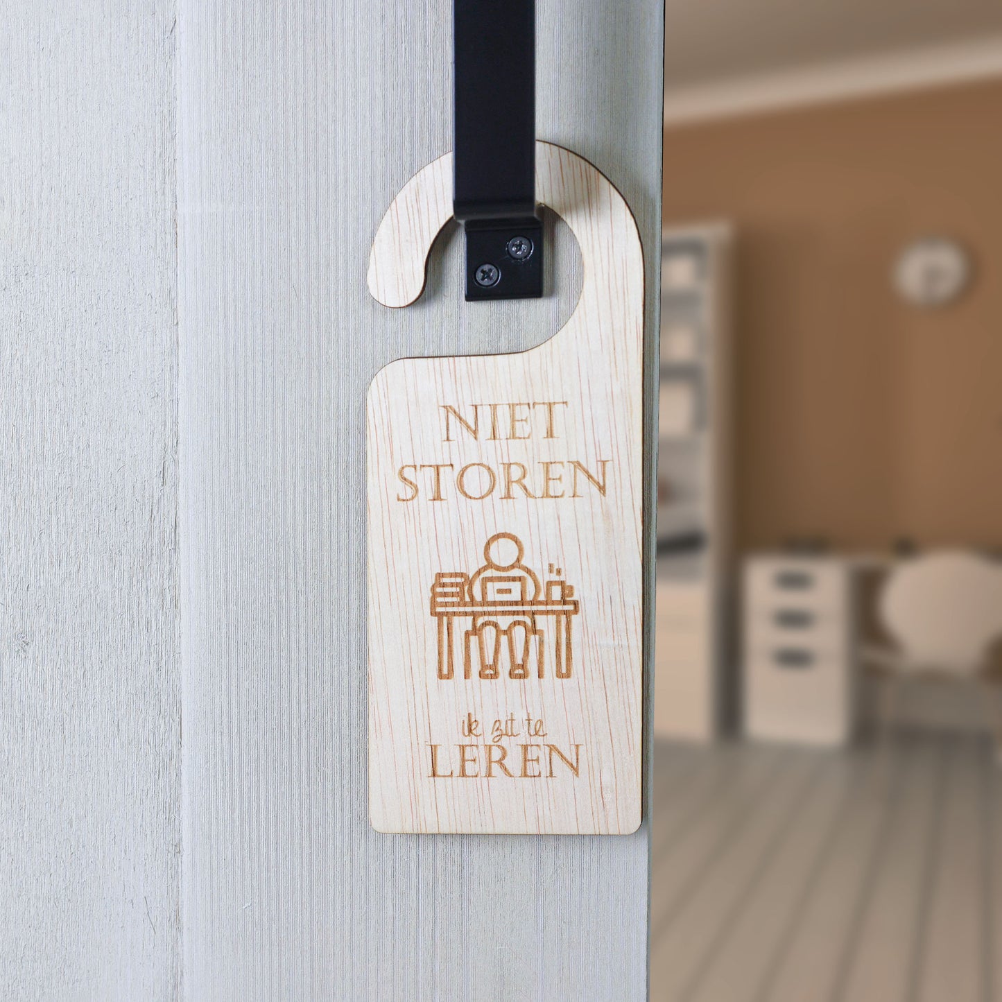 Deurhanger - Niet storen, ik zit te leren.