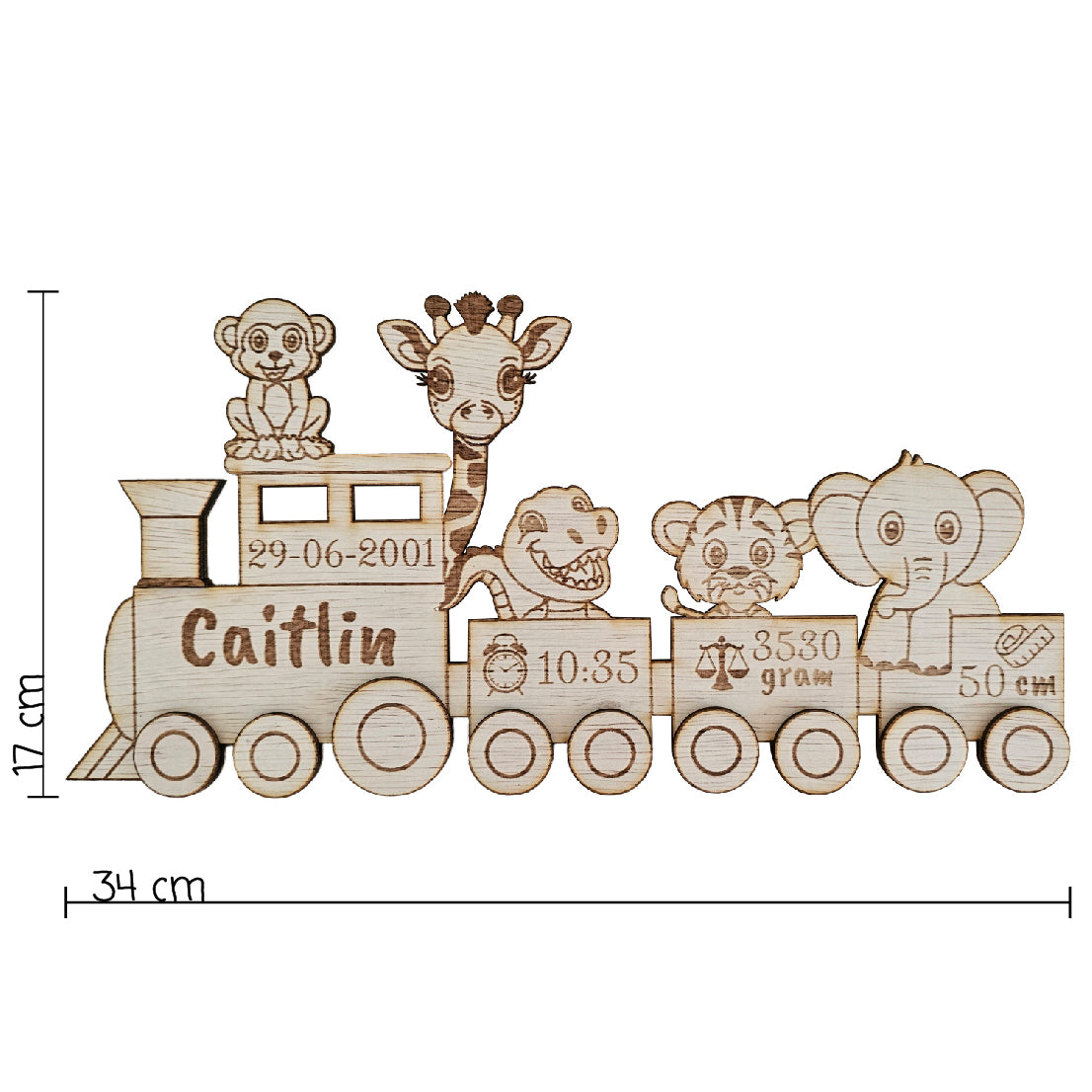 Geboortebord - Trein