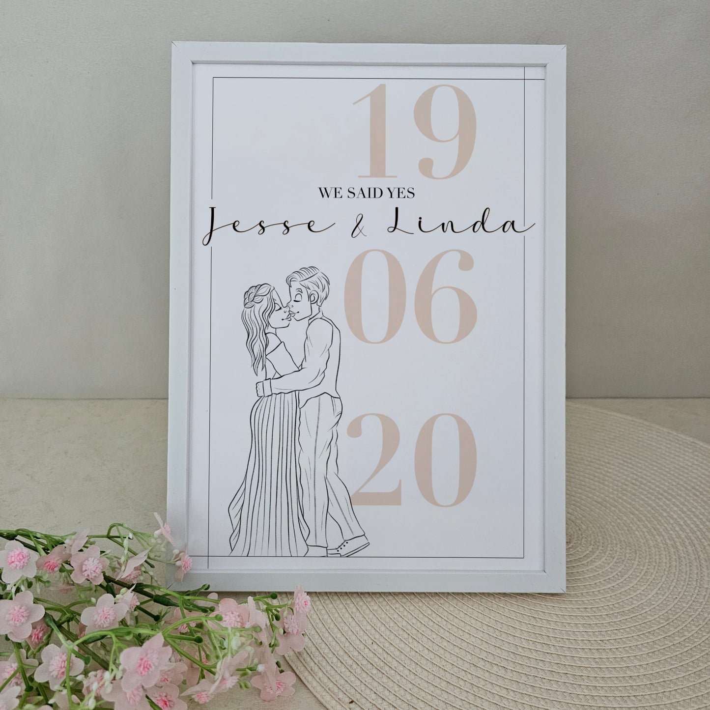 Trouwposter - Trouwkoppel