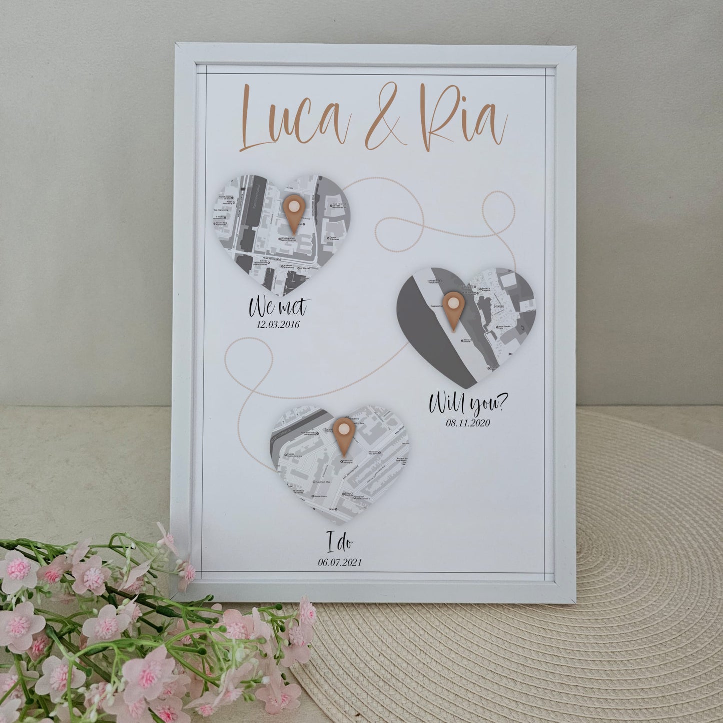 Trouwposter - Relatieroute