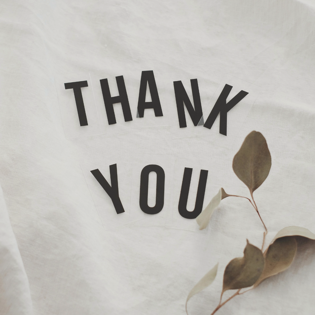Houten kaarten - bedankt