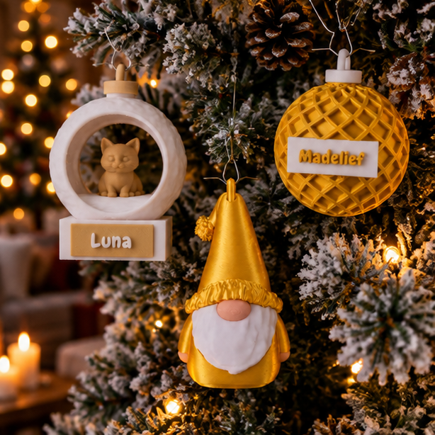 3d Kerstballen