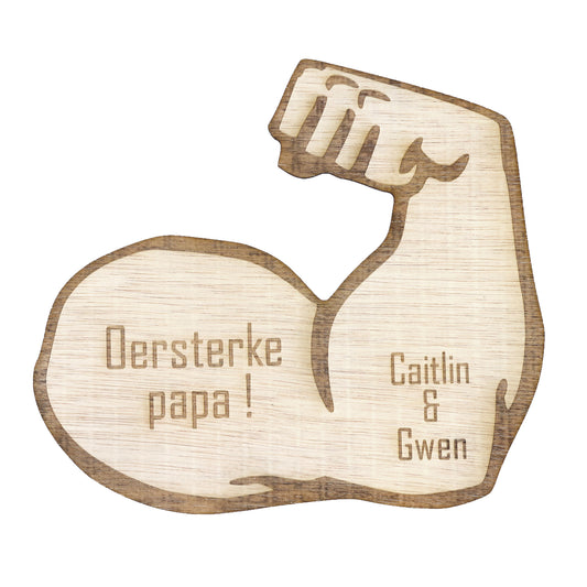 Houten spierbal