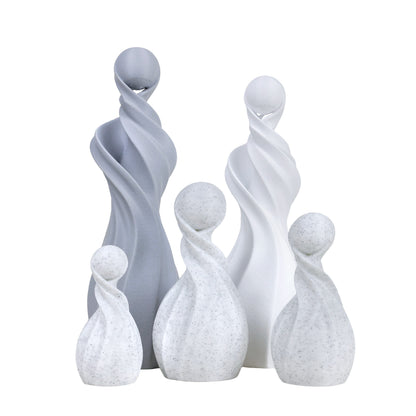 Gezinssculpturen - Grijs