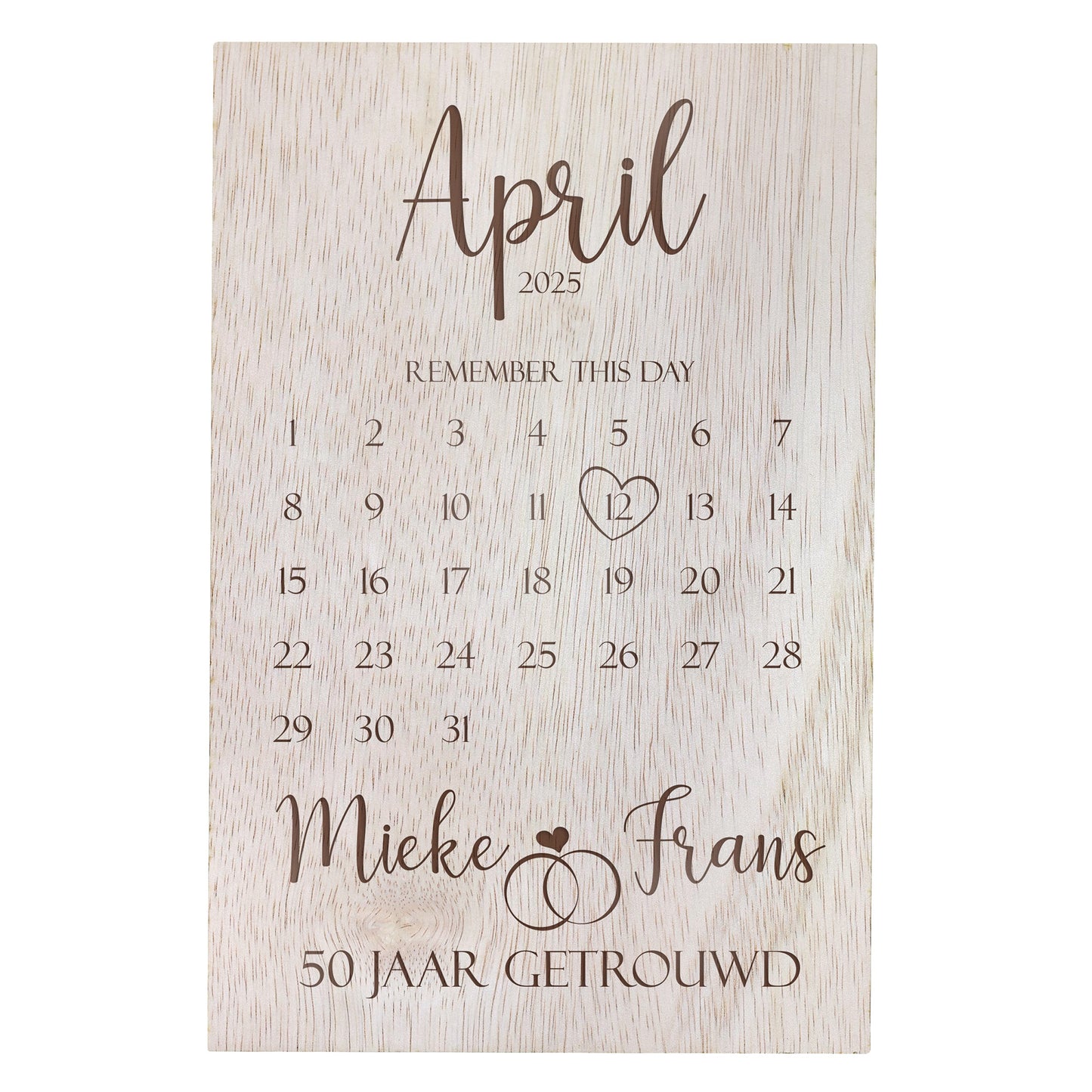 Kalender - Huwelijk
