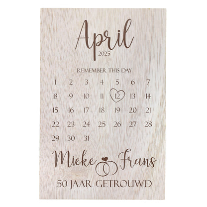 Kalender - Huwelijk