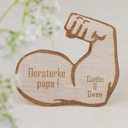 Houten spierbal