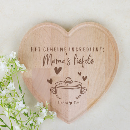 Snijplank hart - Mama's liefde