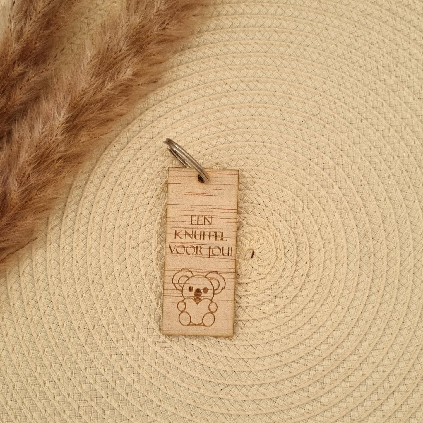 Sleutelhanger quote - Een knuffel voor jou!