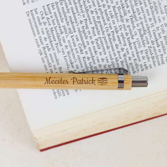 Bamboe Pen - Juf/Meester