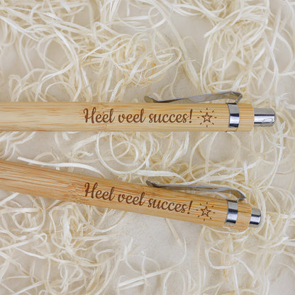 Bamboe Set: Pen + Potlood - Succes
