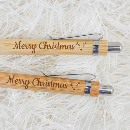 Bamboe Set: Pen + Potlood - Kerstboodschap