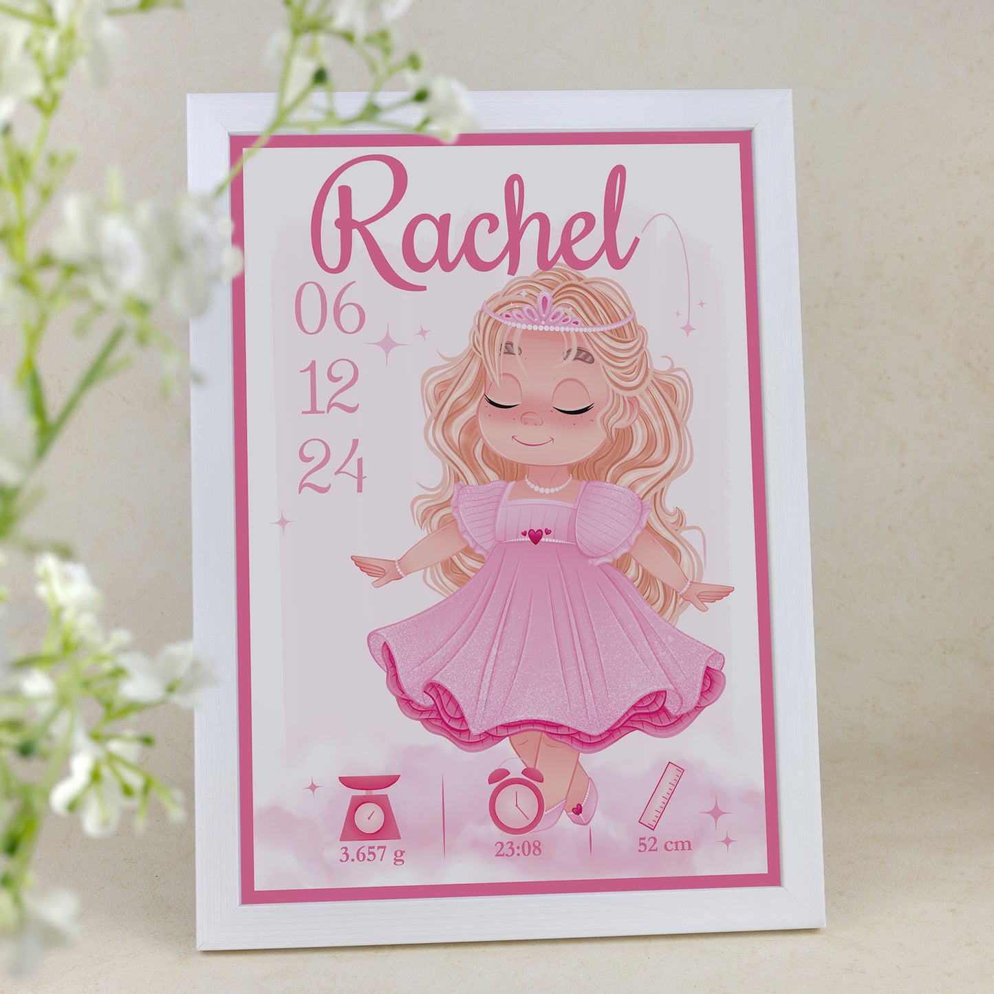 Geboorteposter - Prinses