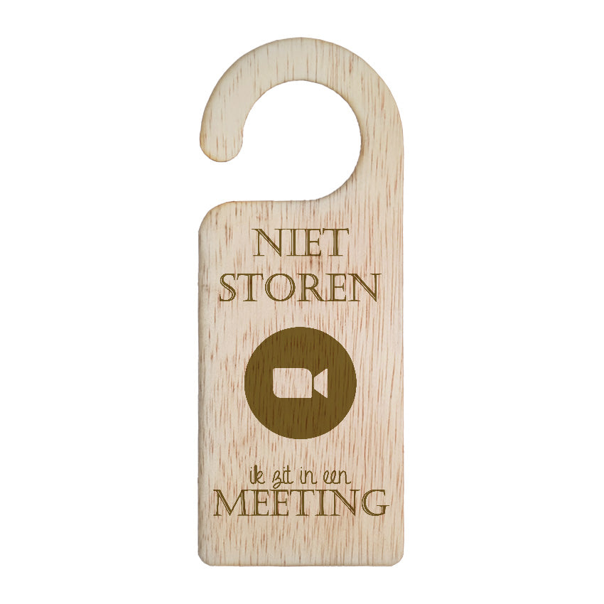 Deurhanger - Niet storen, ik zit in een meeting.
