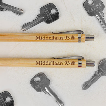 Bamboe Set: Pen + Potlood - Adres