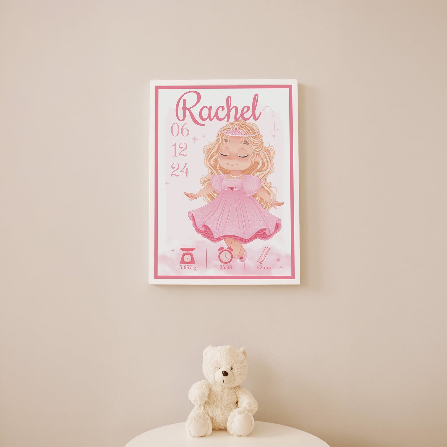 Geboorteposter - Prinses