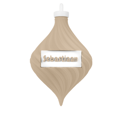 3D Kerstbal - Druppel Twist