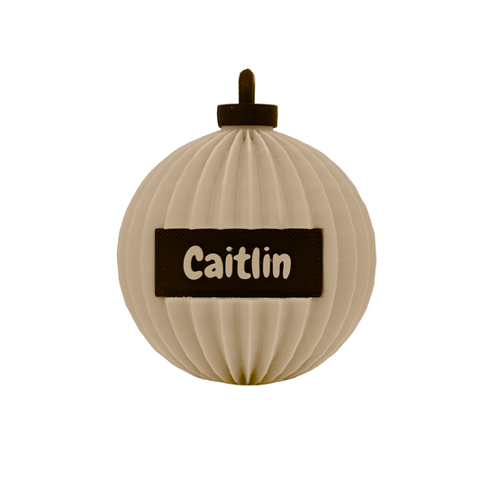 3D Kerstbal - Ribbel