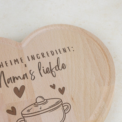 Snijplank hart - Mama's liefde
