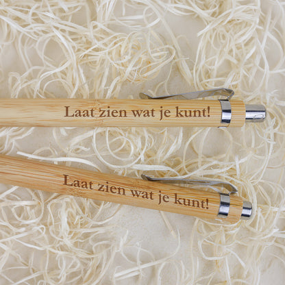 Bamboe Set: Pen + Potlood - Succes