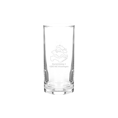 Longdrink glas - Provincie lijntekening