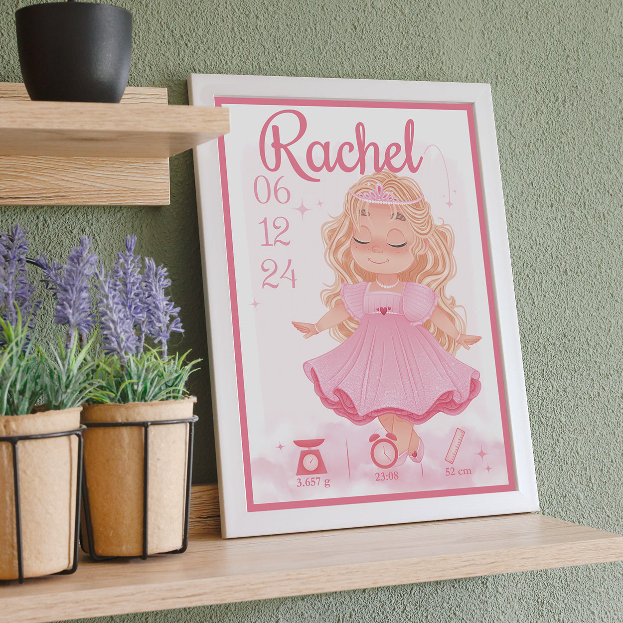 Geboorteposter - Prinses