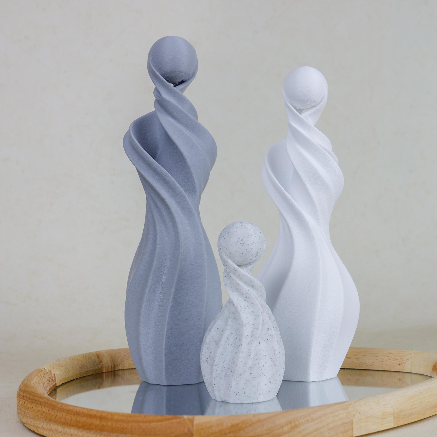 Gezinssculpturen - Grijs
