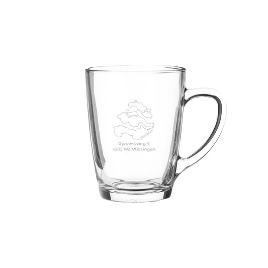Theeglas - Provincie lijntekening