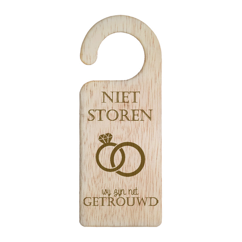 Deurhanger - Niet storen, wij zijn net getrouwd.