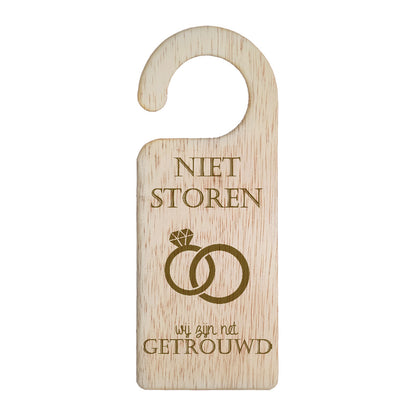 Deurhanger - Niet storen, wij zijn net getrouwd.
