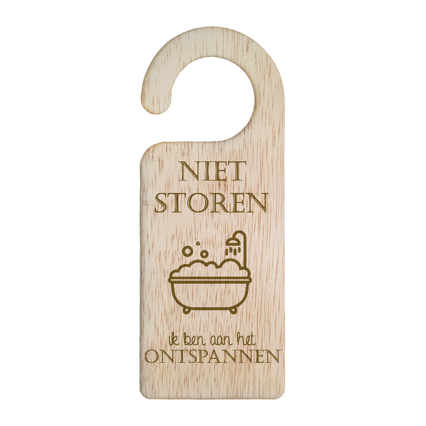 Deurhanger - Niet storen, ik ben aan het ontspannen.