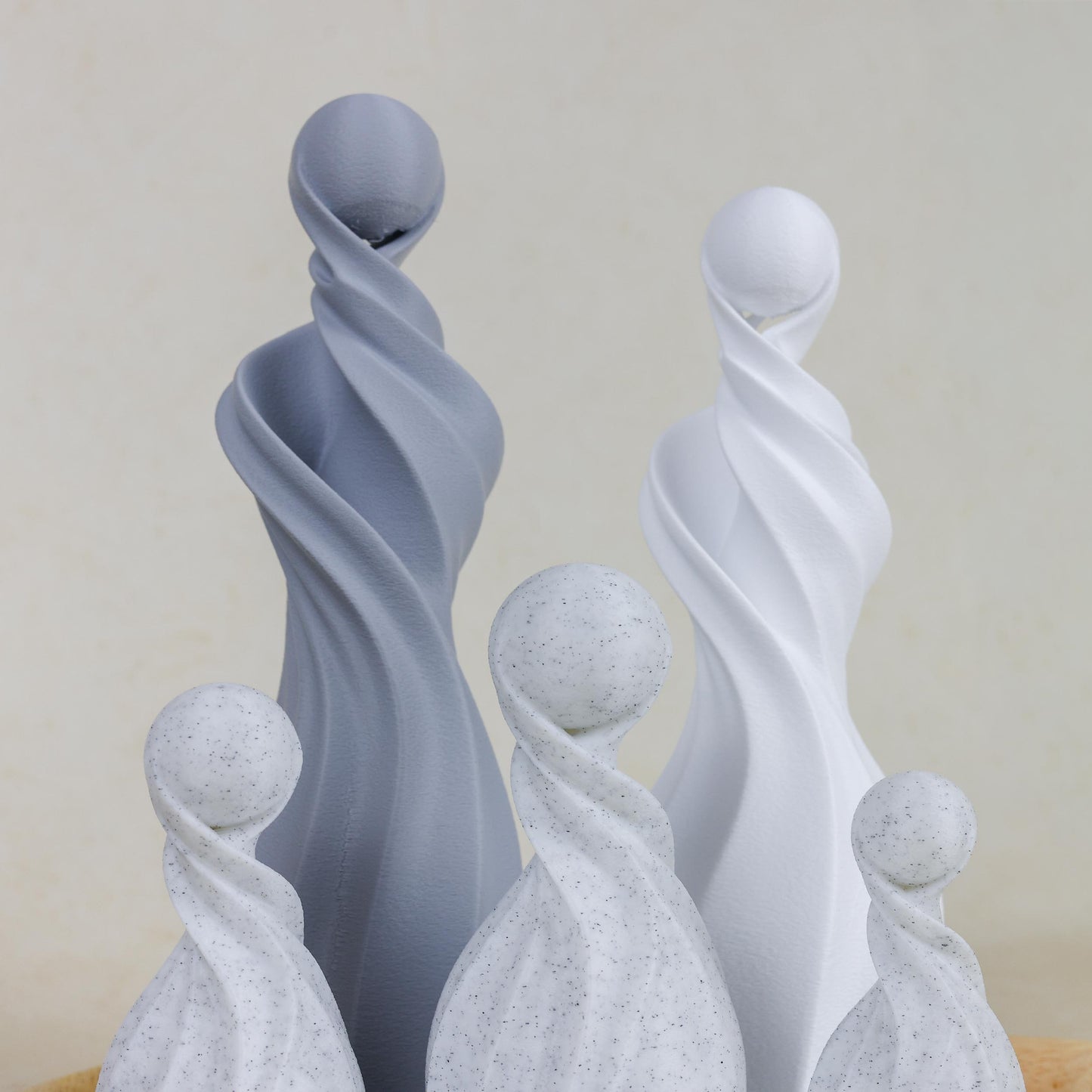 Gezinssculpturen - Grijs