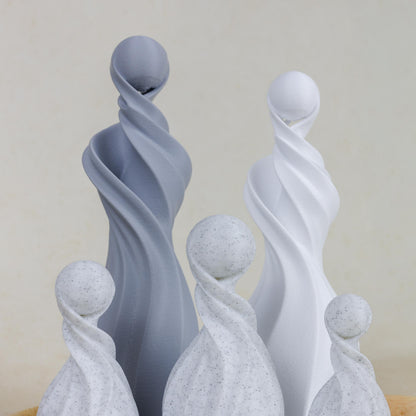 Gezinssculpturen - Grijs