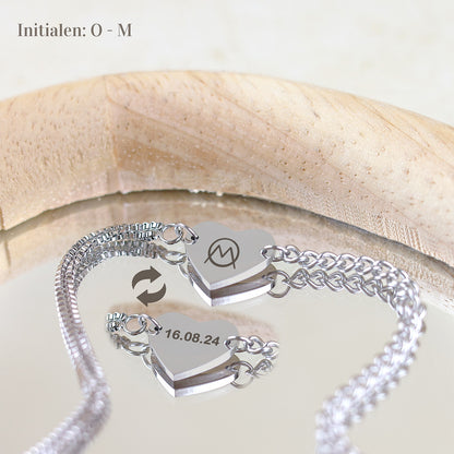 Armband Noëlle - Naamlogo Koppel