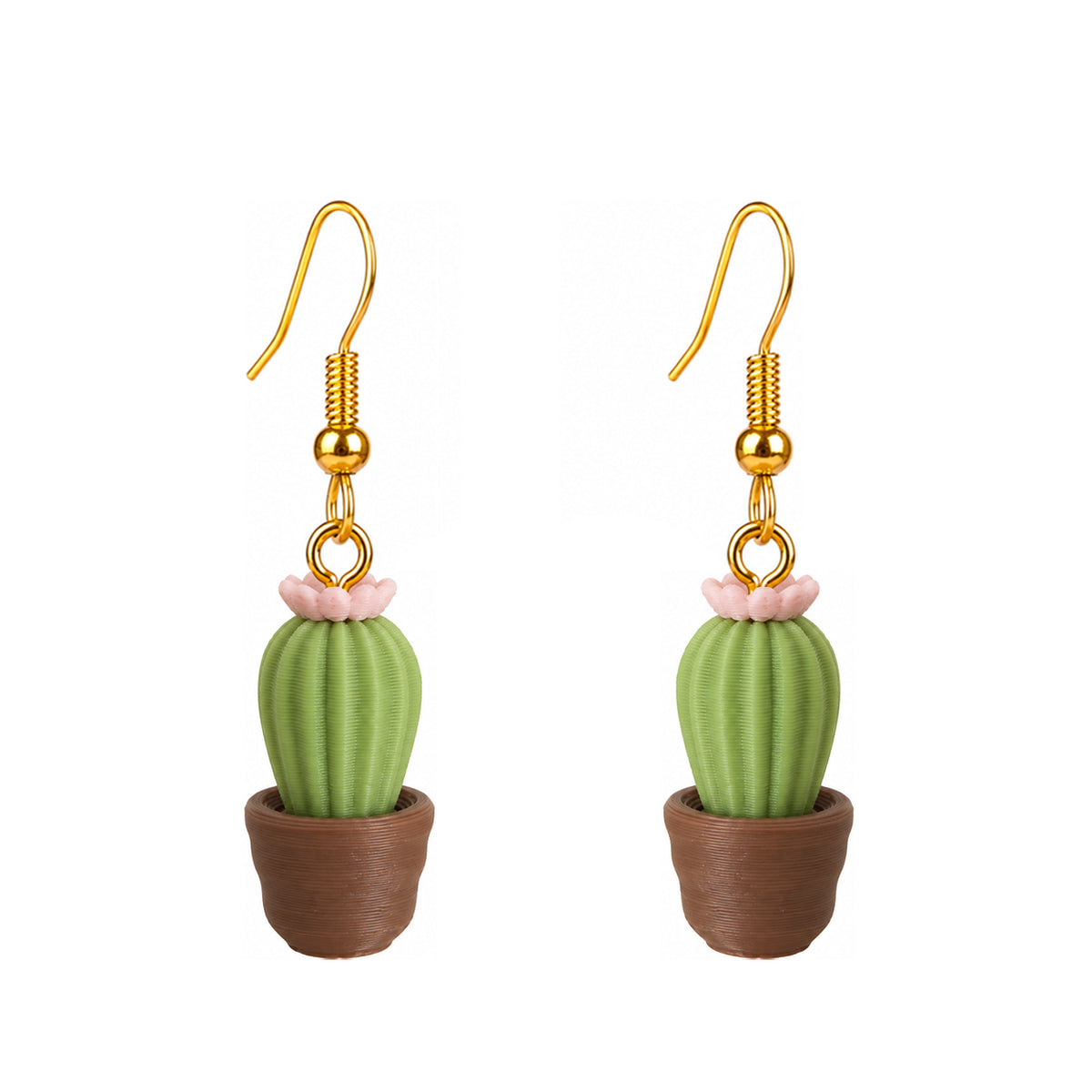 3D Print Oorbel - Cactus